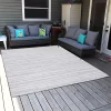 Best deal 😀 Artistic Storms Outdoor Area Rug - Iced Silver - 8 ft x 10 ft by Sunnydaze Decor ✔️ -Sunnydaze Decor Shop Belk 6538