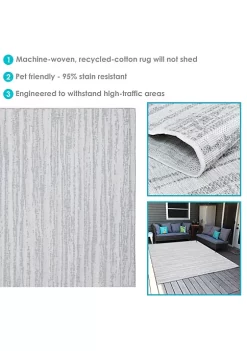 Best deal 😀 Artistic Storms Outdoor Area Rug - Iced Silver - 8 ft x 10 ft by Sunnydaze Decor ✔️ -Sunnydaze Decor Shop Belk 6541