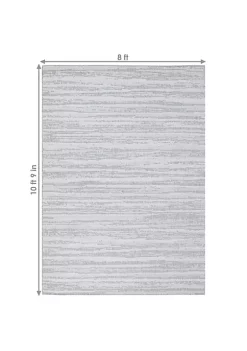 Best deal 😀 Artistic Storms Outdoor Area Rug - Iced Silver - 8 ft x 10 ft by Sunnydaze Decor ✔️ -Sunnydaze Decor Shop Belk 6542