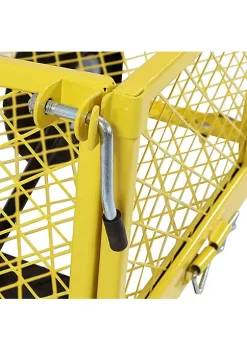 Best Pirce 🤩 Small Heavy-Duty Steel Garden Cart with Removable Sides - Yellow by Sunnydaze Decor ✨ -Sunnydaze Decor Shop Belk 6575