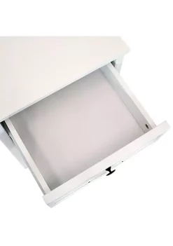 Budget 👏 Beadboard Side Table with Drawer and Cabinet - White - 23.75in by Sunnydaze Decor ⭐ -Sunnydaze Decor Shop Belk 6587