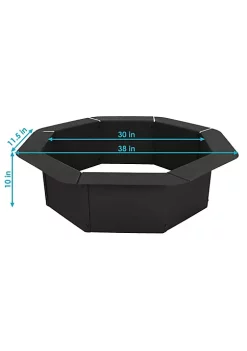 Deals 😀 30 in Heavy-Duty Steel Octagon Above/In-Ground Fire Pit Liner by Sunnydaze Decor 🎁 -Sunnydaze Decor Shop Belk 6600