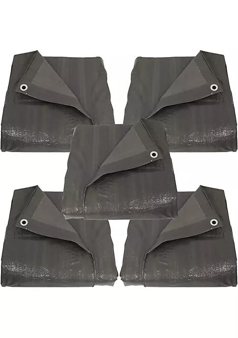 Best Sale ๐ Multi-Purpose Tarp - Dark Gray - 12 ft x 16 ft - Set of 5 by Sunnydaze Decor ๐ 4 Best Sale ๐ Multi-Purpose Tarp - Dark Gray - 12 ft x 16 ft - Set of 5 by Sunnydaze Decor ๐ - Image 2