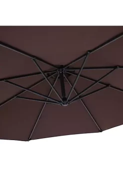 Cheap 🧨 10 ft Cantilever Offset Steel Patio Umbrella with Crank - Brown by Sunnydaze Decor 🎉 -Sunnydaze Decor Shop Belk 6620