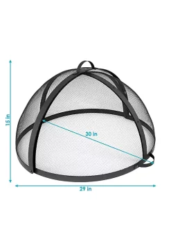 Cheapest ⌛ 30 in Easy Access Steel Fire Pit Spark Screen by Sunnydaze Decor ❤️ -Sunnydaze Decor Shop Belk 6628