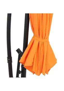 Top 10 ⭐ 9.5 ft Cantilever Offset Patio Umbrella with Crank - Tangerine by Sunnydaze Decor 🎉 -Sunnydaze Decor Shop Belk 6632