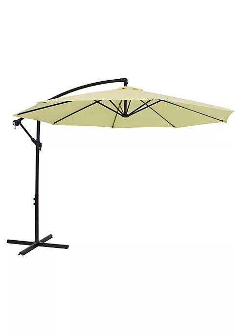 Deals ๐ฅ Sunnydaze Offset Outdoor Patio Umbrella with Crank - 9-Foot - Pale Buttercup by Sunnydaze Decor ๐ 4 Deals ๐ฅ Sunnydaze Offset Outdoor Patio Umbrella with Crank - 9-Foot - Pale Buttercup by Sunnydaze Decor ๐ - Image 2