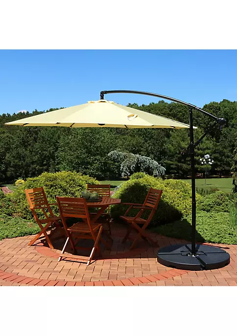 Deals ๐ฅ Sunnydaze Offset Outdoor Patio Umbrella with Crank - 9-Foot - Pale Buttercup by Sunnydaze Decor ๐ 8 Deals ๐ฅ Sunnydaze Offset Outdoor Patio Umbrella with Crank - 9-Foot - Pale Buttercup by Sunnydaze Decor ๐ - Image 6