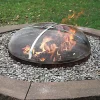 Flash Sale ✔️ 24 in Round Stainless Steel Fire Pit Spark Screen by Sunnydaze Decor 😍