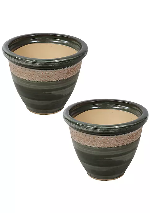 Best reviews of 😍 Purlieu Ceramic Planter - 12" - Tempest - Set of 2 by Sunnydaze Decor 🎉 4 Best reviews of 😍 Purlieu Ceramic Planter - 12" - Tempest - Set of 2 by Sunnydaze Decor 🎉 - Image 2