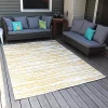 Coupon 🔥 Abstract Impression Outdoor Area Rug - Golden Fire - 7 ft x 10 ft by Sunnydaze Decor ❤️