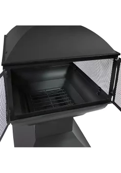 Cheap 👍 Steel Wood Burning 360-View Chiminea with Log Grate/Poker - 57 in by Sunnydaze Decor 🥰 -Sunnydaze Decor Shop Belk 669