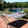 Promo 🤩 2-Person Cotton Hammock with Steel Stand and Pillow - Wildberry by Sunnydaze Decor 😍 -Sunnydaze Decor Shop Belk 6701