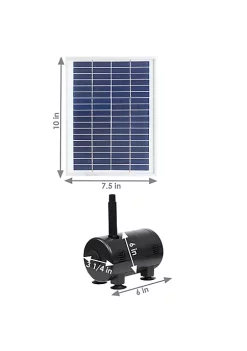 New 😉 132 GPH Solar Pump and Panel Kit with 2 Spray Heads - 56 in Lift by Sunnydaze Decor ✔️ -Sunnydaze Decor Shop Belk 6751