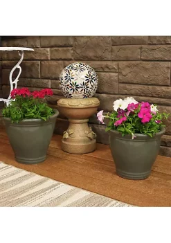 Cheap ✨ Sunnydaze Studio Ceramic Indoor/Outdoor Planter - Gray - 11-Inch - Set of 2 by Sunnydaze Decor 😍