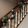 New 👏 9 ft Pre-Lit Silver Winter Artificial 🔔 Christmas Garland by Sunnydaze Decor ❤️ -Sunnydaze Decor Shop Belk 677