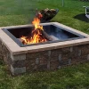 Deals 😀 30 in Heavy-Duty Steel Above/In-Ground Square Fire Pit Rim Liner by Sunnydaze Decor 🥰