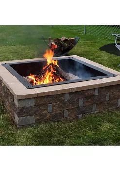 Deals 😀 30 in Heavy-Duty Steel Above/In-Ground Square Fire Pit Rim Liner by Sunnydaze Decor 🥰 -Sunnydaze Decor Shop Belk 6782
