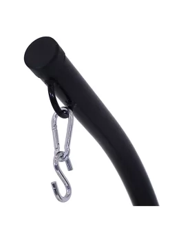 Coupon ❤️ Powder-Coated Steel Hammock Chair C-Stand - Black - 84 in by Sunnydaze Decor 🔥 -Sunnydaze Decor Shop Belk 6802