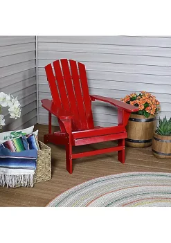 Brand new ✔️ Coastal Bliss Fir Wood Adirondack Chair - Red by Sunnydaze Decor ❤️ -Sunnydaze Decor Shop Belk 6810