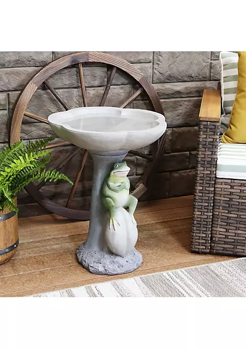 Best Sale ๐ Polyresin Brooding Frog on Stone Outdoor Garden Bird Bath - 22 in by Sunnydaze Decor ๐ฅฐ 3 Best Sale ๐ Polyresin Brooding Frog on Stone Outdoor Garden Bird Bath - 22 in by Sunnydaze Decor ๐ฅฐ