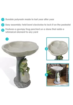 Best Sale ๐ Polyresin Brooding Frog on Stone Outdoor Garden Bird Bath - 22 in by Sunnydaze Decor ๐ฅฐ 11 Best Sale ๐ Polyresin Brooding Frog on Stone Outdoor Garden Bird Bath - 22 in by Sunnydaze Decor ๐ฅฐ -Sunnydaze Decor Shop Belk 6814
