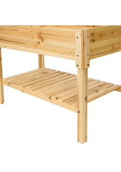 Top 10 ✨ Wooden Raised Garden Bed Planter Box with Shelf - 42 in by Sunnydaze Decor ⌛ -Sunnydaze Decor Shop Belk 6819