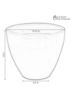 Brand new 🧨 Sunnydaze Resort Ceramic Indoor/Outdoor Planter - Gray - 10-Inch - Set of 2 by Sunnydaze Decor 👏 -Sunnydaze Decor Shop Belk 6827