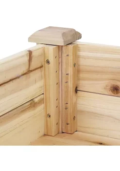 Cheap 👍 Wooden Fir Outdoor Standing Garden Planter - 27.5 in - Natural by Sunnydaze Decor 🔔 -Sunnydaze Decor Shop Belk 6843