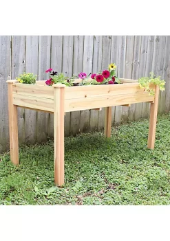 Cheap 👍 Wooden Fir Outdoor Standing Garden Planter - 27.5 in - Natural by Sunnydaze Decor 🔔 -Sunnydaze Decor Shop Belk 6846