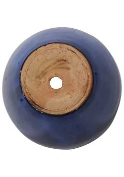 New 😉 10 in Resort Glazed Ceramic Planter - Imperial Blue - Set of 2 by Sunnydaze Decor 🤩 -Sunnydaze Decor Shop Belk 6861