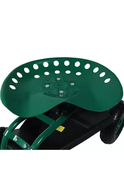 Top 10 😍 Steel Rolling Garden Cart with Swivel Steering/Planter - Green by Sunnydaze Decor 🧨 -Sunnydaze Decor Shop Belk 6904