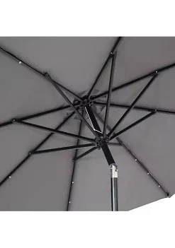 Deals 🧨 9 ft Solar Aluminum Patio Umbrella with Tilt and Crank - Gray by Sunnydaze Decor 😍 -Sunnydaze Decor Shop Belk 6914