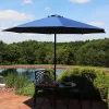 Best Pirce 😉 9 ft Aluminum Patio Umbrella with Tilt and Crank - Navy Blue by Sunnydaze Decor 💯