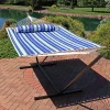 Top 10 😉 2-Person Quilted Fabric Hammock with Steel Stand - Catalina Beach by Sunnydaze Decor ⌛ 2 Top 10 😉 2-Person Quilted Fabric Hammock with Steel Stand - Catalina Beach by Sunnydaze Decor ⌛ -Sunnydaze Decor Shop Belk 6928