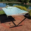 Cheapest ๐ Large Rope Hammock with Steel Stand and Pad/Pillow - Blue/Green by Sunnydaze Decor ๐ 2 Cheapest ๐ Large Rope Hammock with Steel Stand and Pad/Pillow - Blue/Green by Sunnydaze Decor ๐ -Sunnydaze Decor Shop Belk 6934