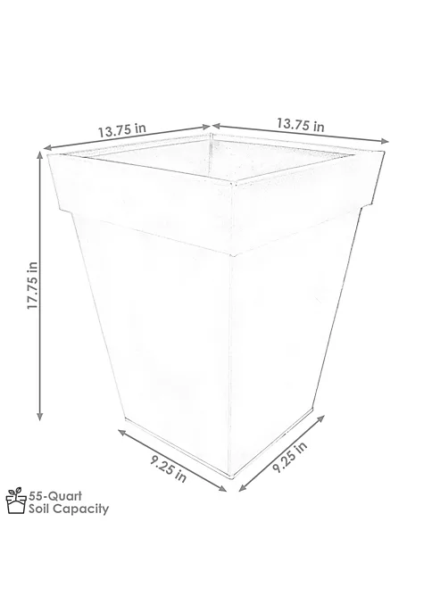 Cheap ๐ฅฐ Galvanized Steel Modern Square Planter - Charcoal - Set of 2 by Sunnydaze Decor ๐ 6 Cheap ๐ฅฐ Galvanized Steel Modern Square Planter - Charcoal - Set of 2 by Sunnydaze Decor ๐ - Image 4