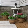 Outlet 🎁 Sunnydaze Resin Rustic Cask Outdoor Planter - Set of 3 by Sunnydaze Decor 💯 -Sunnydaze Decor Shop Belk 698