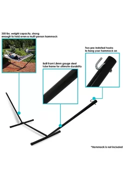 Cheap ❤️ Powder-Coated Steel Beam Construction Hammock Stand - 12 ft by Sunnydaze Decor 😉 -Sunnydaze Decor Shop Belk 7047