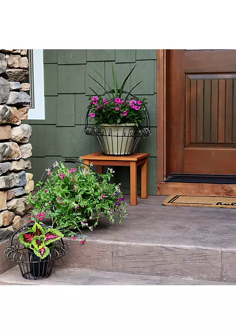 Promo ๐คฉ 3-Piece Metal Planter Baskets by Sunnydaze Decor โ 3 Promo ๐คฉ 3-Piece Metal Planter Baskets by Sunnydaze Decor โ