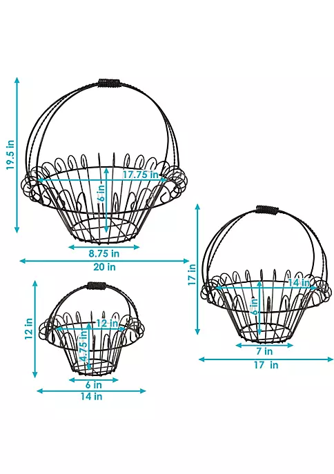 Promo ๐คฉ 3-Piece Metal Planter Baskets by Sunnydaze Decor โ 6 Promo ๐คฉ 3-Piece Metal Planter Baskets by Sunnydaze Decor โ - Image 4