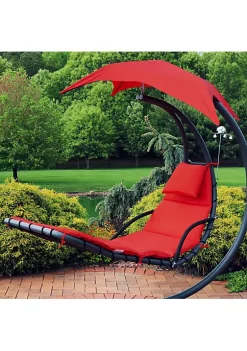 Promo 🤩 Outdoor Hanging Lounger Replacement Cushion and Umbrella - Red by Sunnydaze Decor 🔔 -Sunnydaze Decor Shop Belk 7128