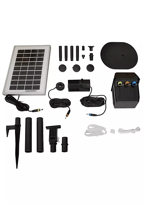 Outlet ๐ฅ 66 GPH Solar Pump and Panel Kit with Battery and Light by Sunnydaze Decor โ 6 Outlet ๐ฅ 66 GPH Solar Pump and Panel Kit with Battery and Light by Sunnydaze Decor โ - Image 4