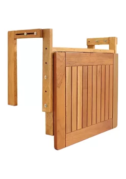 Hot Sale 🧨 Meranti Folding Balcony Railing Table by Sunnydaze Decor ⌛ -Sunnydaze Decor Shop Belk 7190
