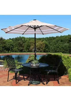 New ⌛ 9 ft Solar Patio Umbrella with Lights, Tilt, and Crank - Beige by Sunnydaze Decor ✨ 13 New ⌛ 9 ft Solar Patio Umbrella with Lights, Tilt, and Crank - Beige by Sunnydaze Decor ✨ -Sunnydaze Decor Shop Belk 7270