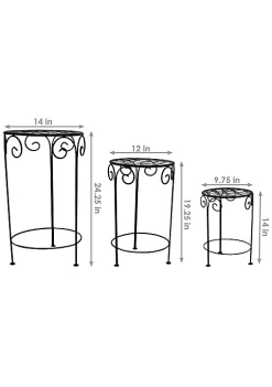 Budget ๐ฅฐ Black Iron 14 in, 19 in, 24 in Plant Stand with Scroll Design by Sunnydaze Decor ๐ฅฐ 12 Budget ๐ฅฐ Black Iron 14 in, 19 in, 24 in Plant Stand with Scroll Design by Sunnydaze Decor ๐ฅฐ -Sunnydaze Decor Shop Belk 7275