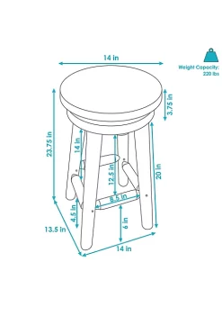 Hot Sale ๐ Rustic Unfinished Fir Wood Indoor Swivel Counter-Height Stool by Sunnydaze Decor ๐ 12 Hot Sale ๐ Rustic Unfinished Fir Wood Indoor Swivel Counter-Height Stool by Sunnydaze Decor ๐ -Sunnydaze Decor Shop Belk 7314