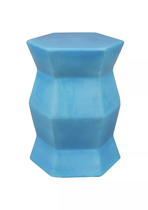 Discount 🎁 17.25 in Moderno Geometric Glaze Ceramic Garden Stool - Moonstone by Sunnydaze Decor 😉 4 Discount 🎁 17.25 in Moderno Geometric Glaze Ceramic Garden Stool - Moonstone by Sunnydaze Decor 😉 - Image 2