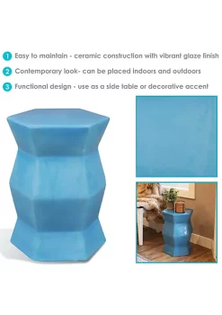 Discount 🎁 17.25 in Moderno Geometric Glaze Ceramic Garden Stool - Moonstone by Sunnydaze Decor 😉 11 Discount 🎁 17.25 in Moderno Geometric Glaze Ceramic Garden Stool - Moonstone by Sunnydaze Decor 😉 -Sunnydaze Decor Shop Belk 7377
