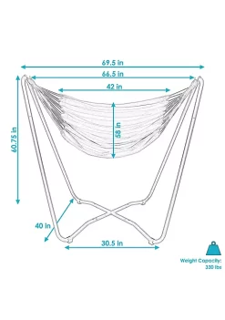 Wholesale ๐ฅ Cotton Hammock Chair with Space Saving Steel Stand - Beach Oasis by Sunnydaze Decor โค๏ธ 10 Wholesale ๐ฅ Cotton Hammock Chair with Space Saving Steel Stand - Beach Oasis by Sunnydaze Decor โค๏ธ -Sunnydaze Decor Shop Belk 7389